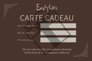 Carte cadeau personnalisable du salon Emysphere pour la fête des pères à Coudekerque-Branche